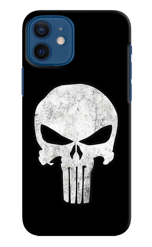 Punisher Skull iPhone 12 Hard Case Back Cover by Casekaro