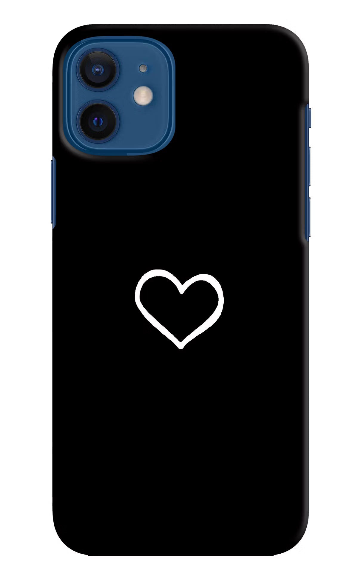 Heart iPhone 12 Hard Case Back Cover by Casekaro
