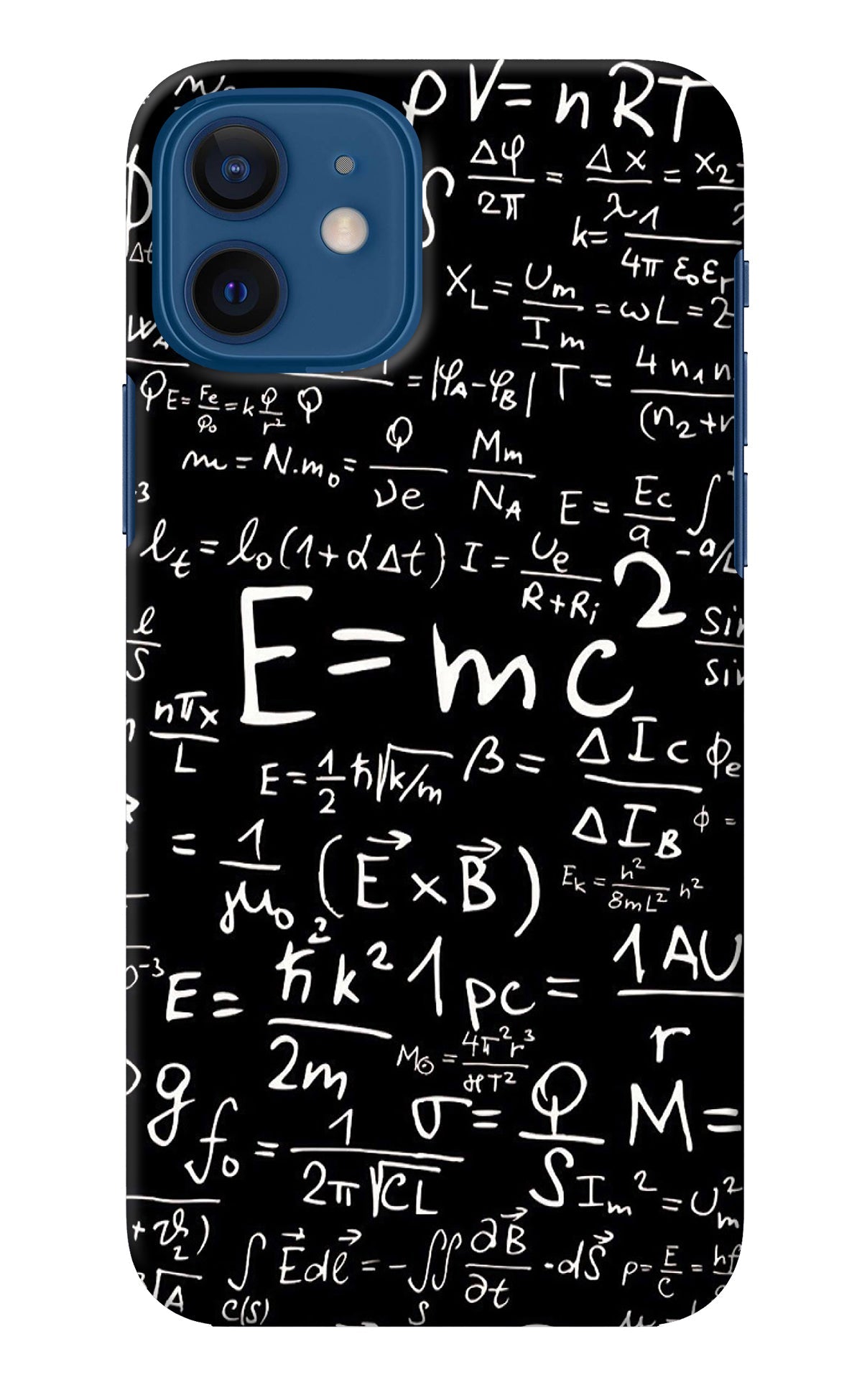 Physics Albert Einstein Formula iPhone 12 Back Cover