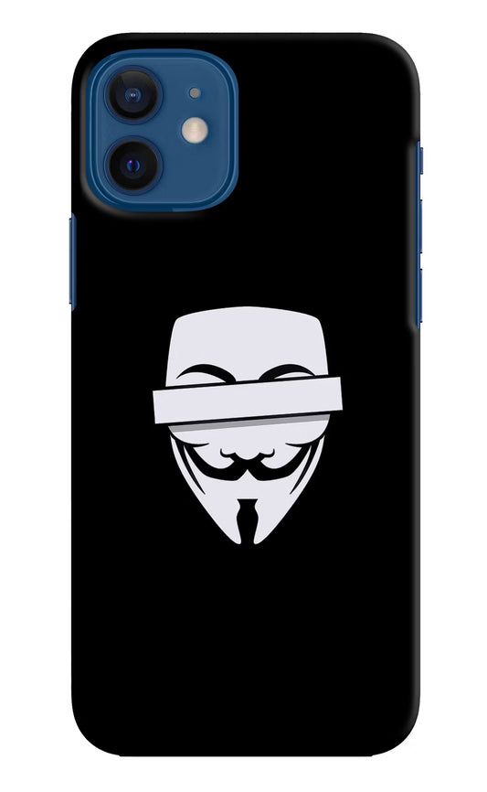 Anonymous Face iPhone 12 Hard Case Back Cover by Casekaro