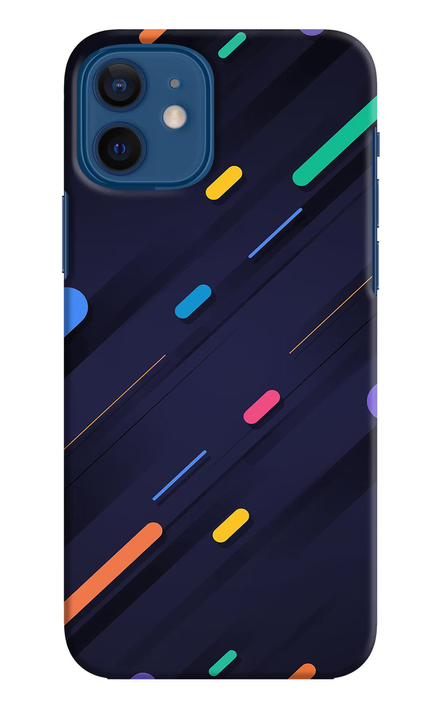 Abstract Design iPhone 12 Back Cover, Hard case