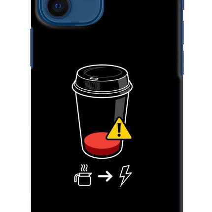 Coffee iPhone 12 Hard Case Back Cover by Casekaro
