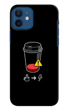 Coffee iPhone 12 Hard Case Back Cover by Casekaro