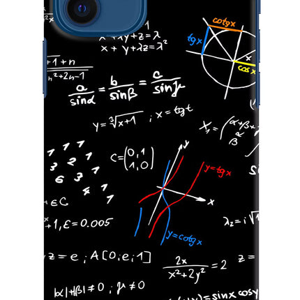 Mathematics Formula iPhone 12 Hard Case Back Cover by Casekaro