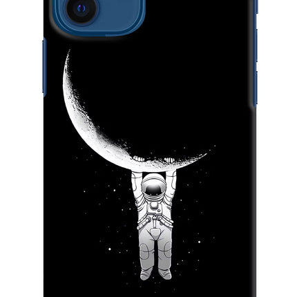 Moon Space iPhone 12 Hard Case Back Cover by Casekaro