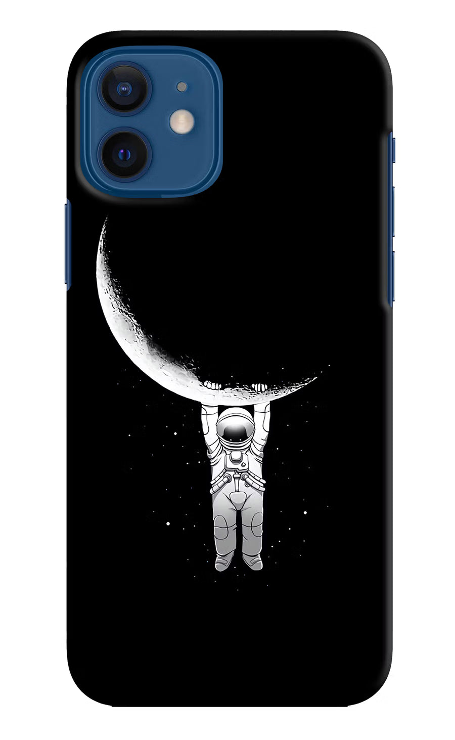 Moon Space iPhone 12 Back Cover, Hard case
