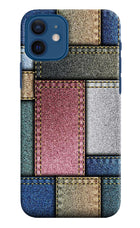 Multicolor Jeans iPhone 12 Hard Case Back Cover by Casekaro