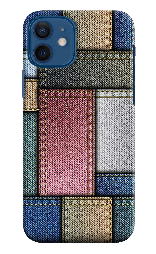 Multicolor Jeans iPhone 12 Hard Case Back Cover by Casekaro