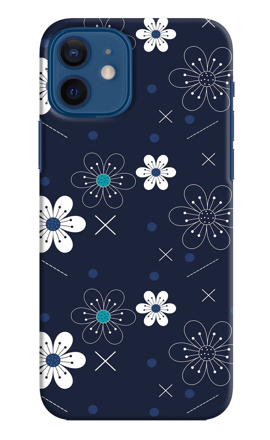 Flowers iPhone 12 Back Cover, Hard case