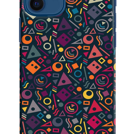 Geometric Abstract iPhone 12 Hard Case Back Cover by Casekaro