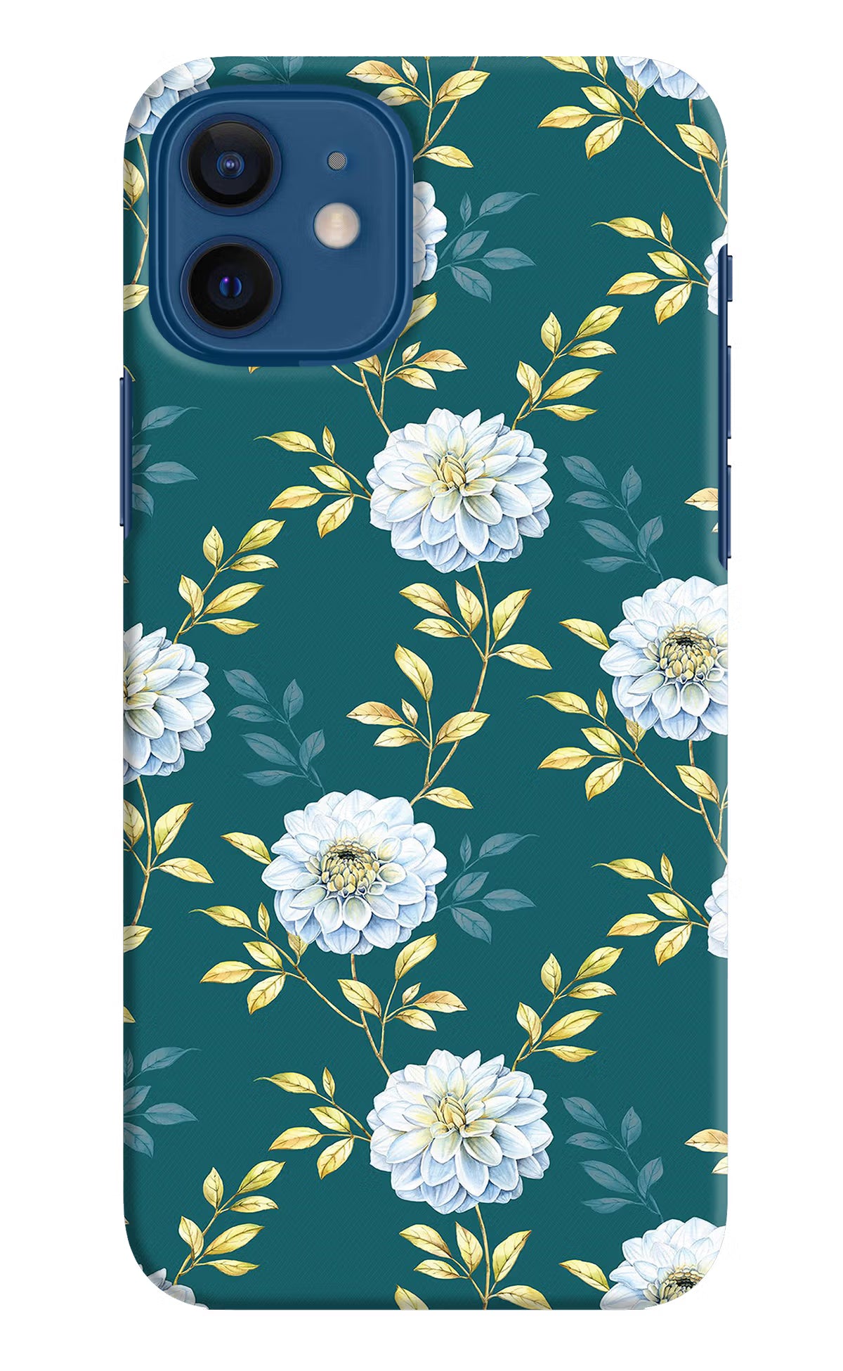 Flowers iPhone 12 Hard Case Back Cover by Casekaro