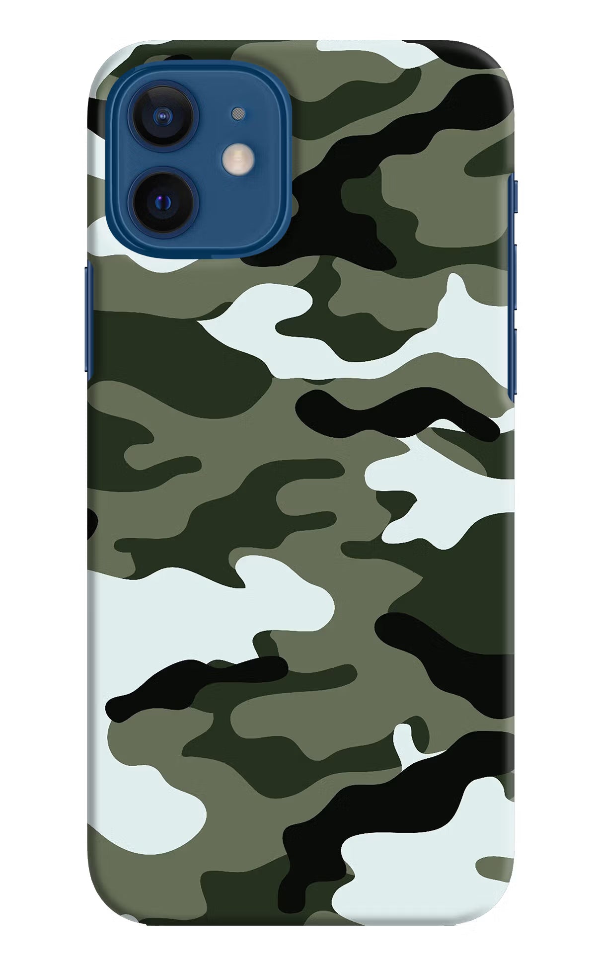 Camouflage iPhone 12 Hard Case Back Cover by Casekaro