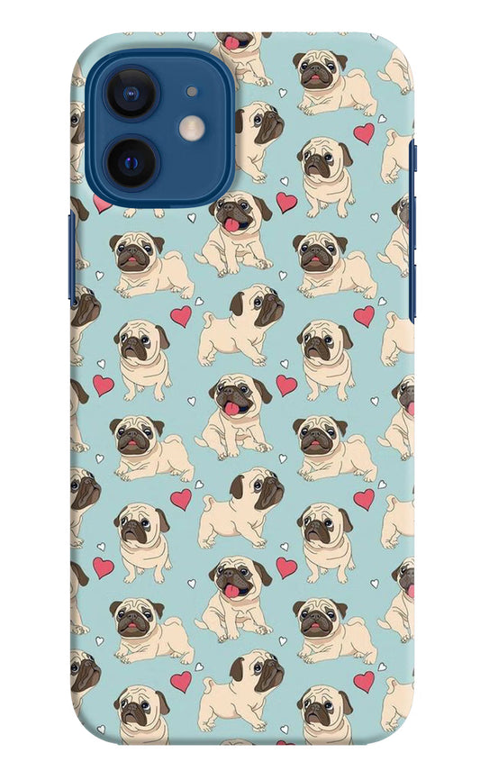 Pug Dog iPhone 12 Hard Case Back Cover by Casekaro