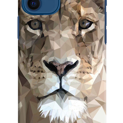 Lion Art iPhone 12 Hard Case Back Cover by Casekaro