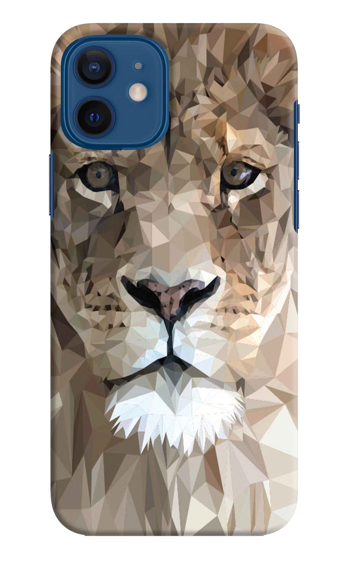 Lion Art iPhone 12 Hard Case Back Cover by Casekaro