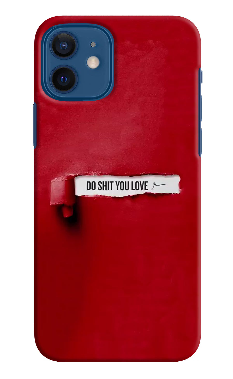 Do Shit You Love iPhone 12 Back Cover, Hard case