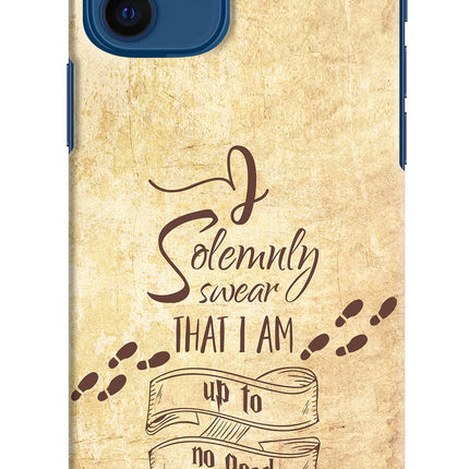 I Solemnly swear that i up to no good iPhone 12 Hard Case Back Cover by Casekaro
