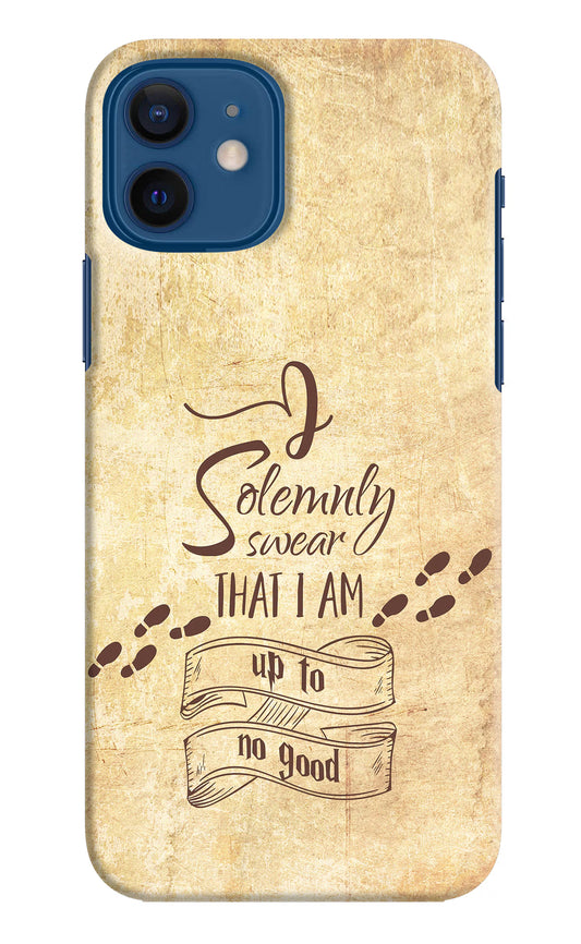 I Solemnly swear that i up to no good iPhone 12 Hard Case Back Cover by Casekaro