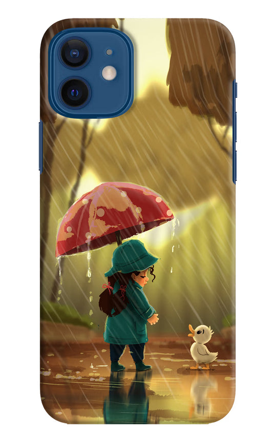 Rainy Day iPhone 12 Hard Case Back Cover by Casekaro