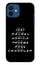 FRIENDS Character iPhone 12 Hard Case Back Cover by Casekaro