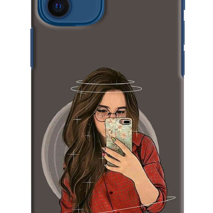 Selfie Queen iPhone 12 Hard Case Back Cover by Casekaro
