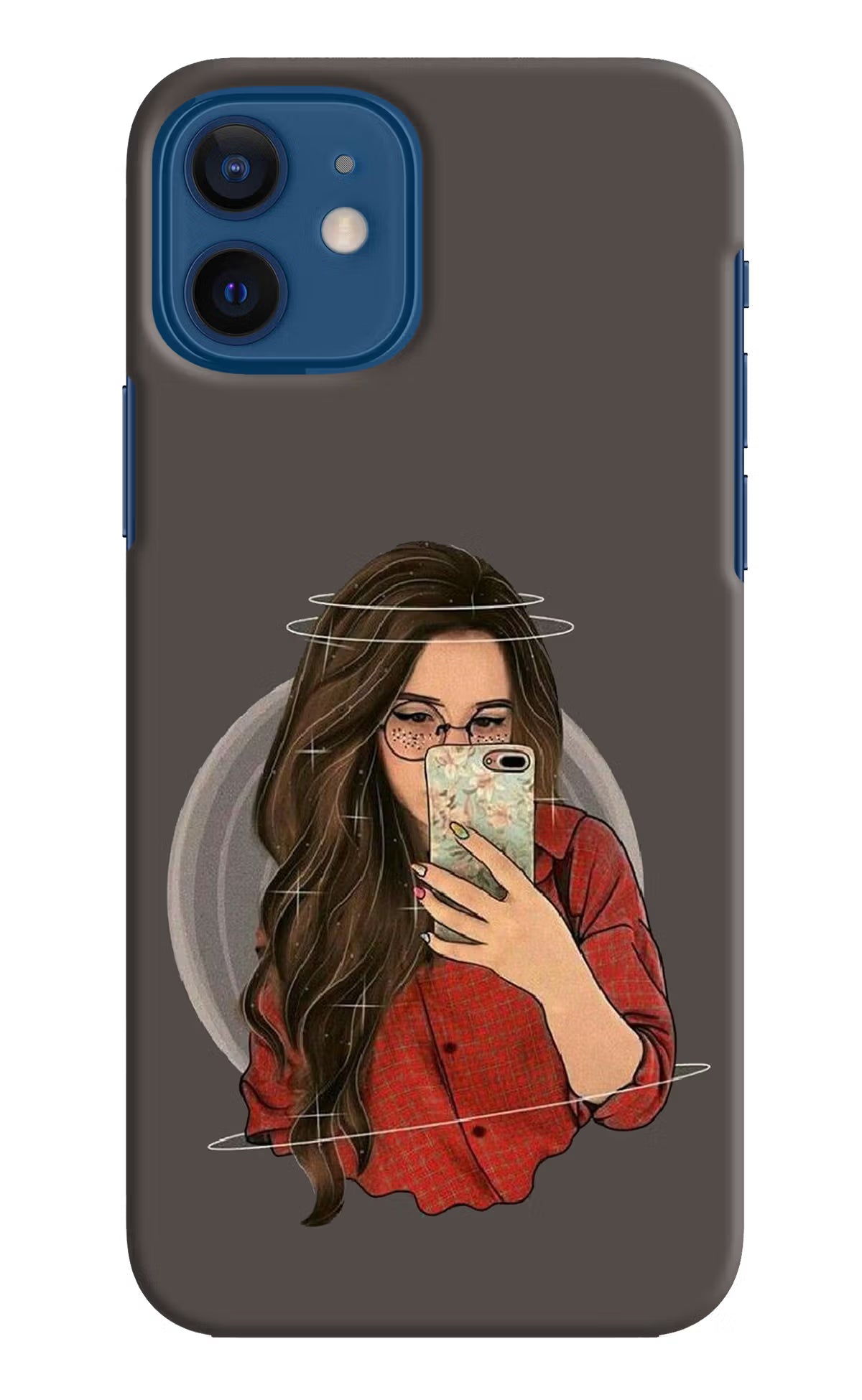 Selfie Queen iPhone 12 Hard Case Back Cover by Casekaro
