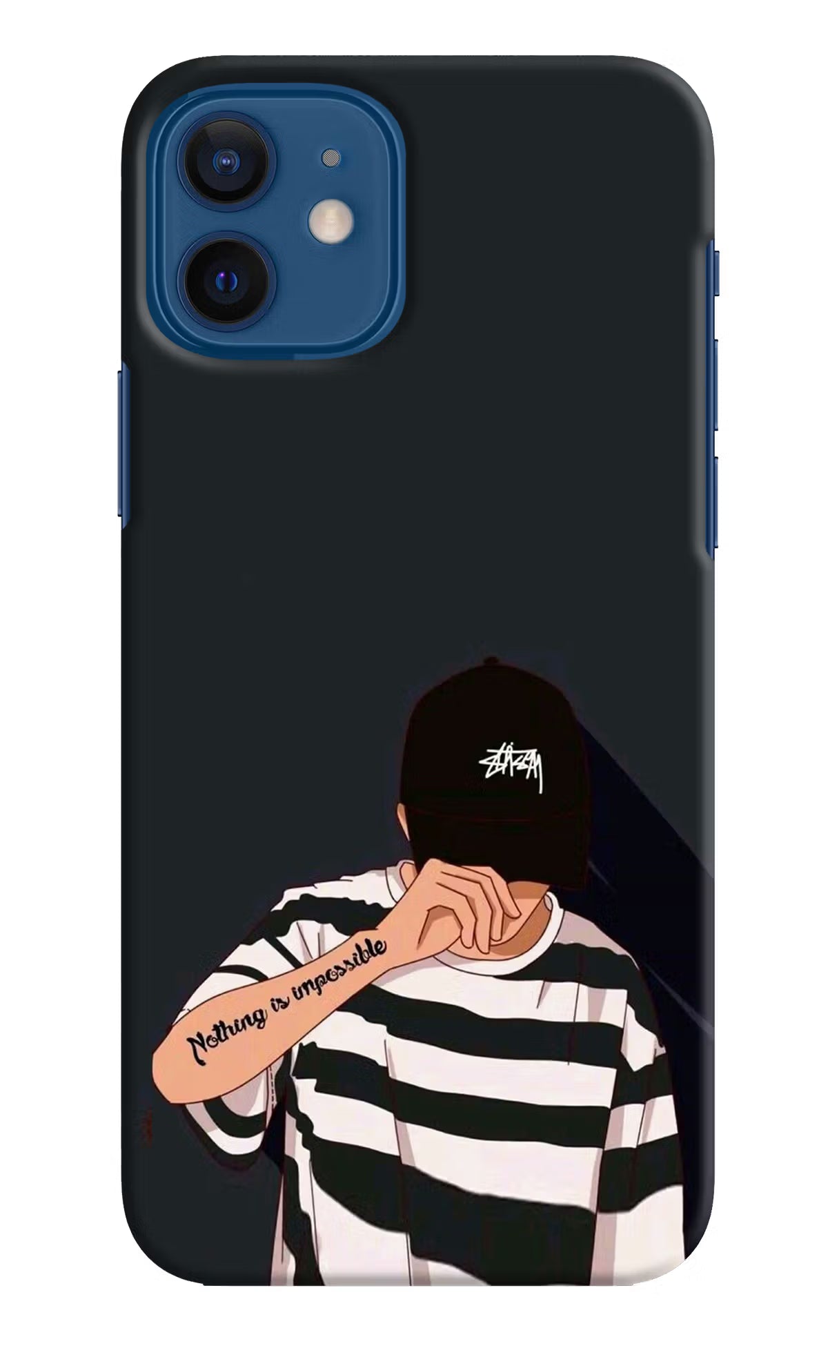 Aesthetic Boy iPhone 12 Hard Case Back Cover by Casekaro