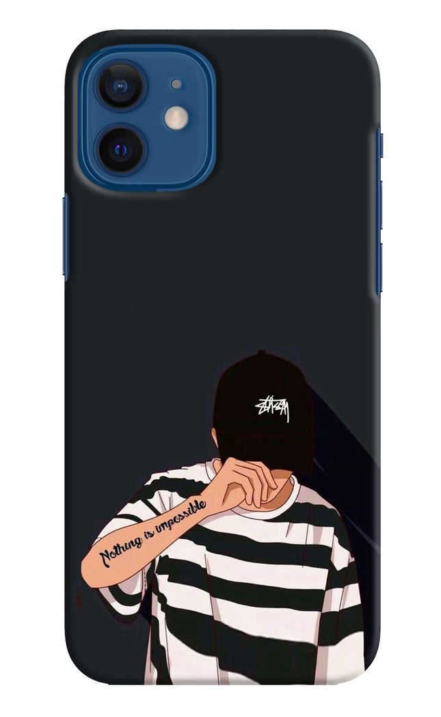 Aesthetic Boy iPhone 12 Hard Case Back Cover by Casekaro