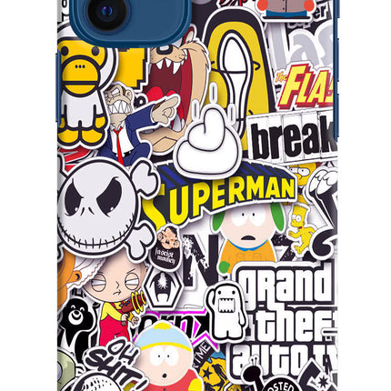 Sticker Bomb iPhone 12 Hard Case Back Cover by Casekaro