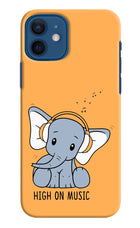 High On Music iPhone 12 Hard Case Back Cover by Casekaro
