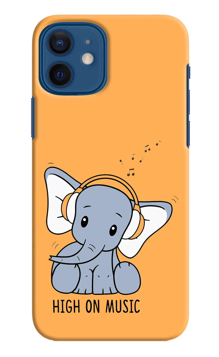 High On Music iPhone 12 Back Cover, Hard case