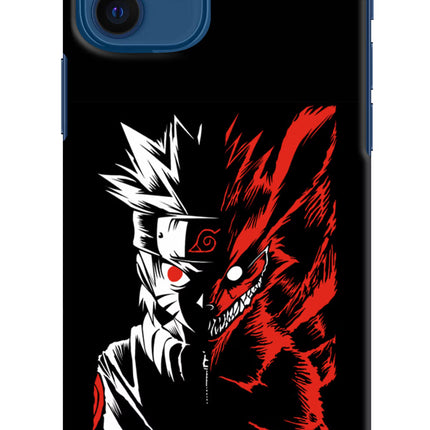 Naruto Two Face iPhone 12 Hard Case Back Cover by Casekaro