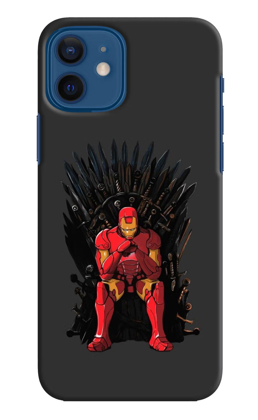 Ironman Throne iPhone 12 Back Cover, Hard case