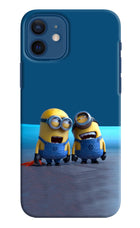 Minion Laughing iPhone 12 Hard Case Back Cover by Casekaro