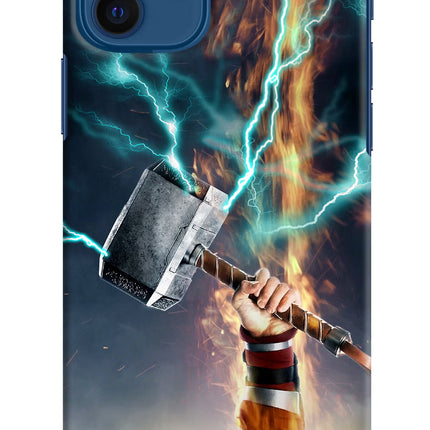 Thor Hammer Mjolnir iPhone 12 Hard Case Back Cover by Casekaro