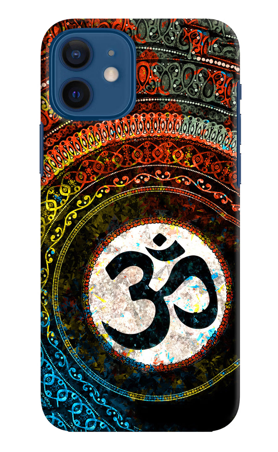 Om Cultural iPhone 12 Back Cover, Hard case