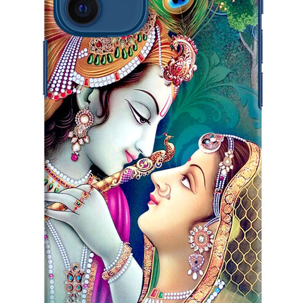 Lord Radha Krishna iPhone 12 Hard Case Back Cover by Casekaro
