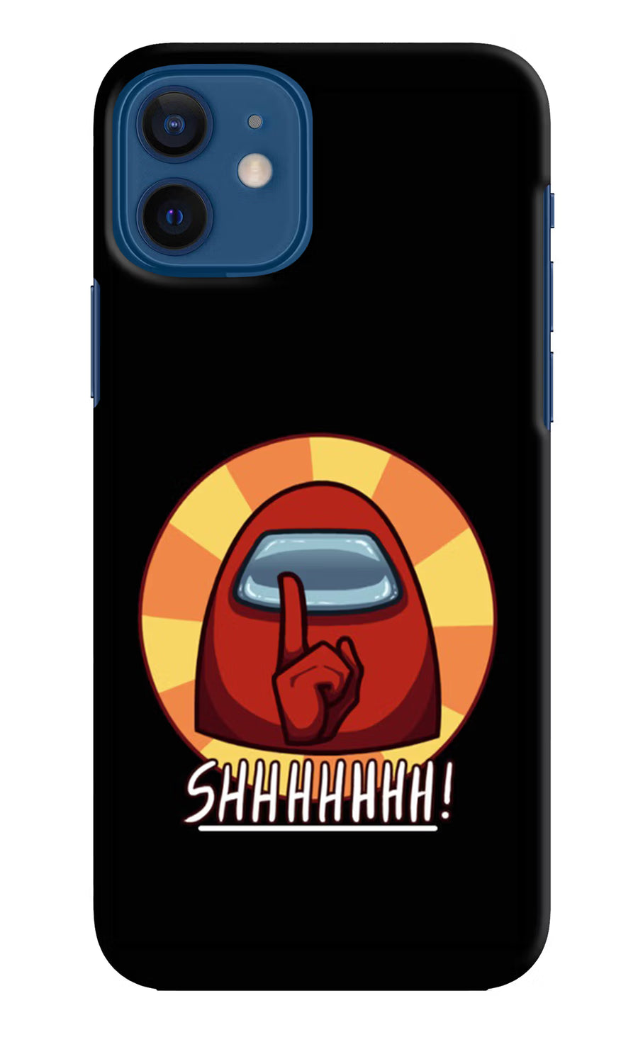 Among Us Shhh! iPhone 12 Back Cover, Hard case