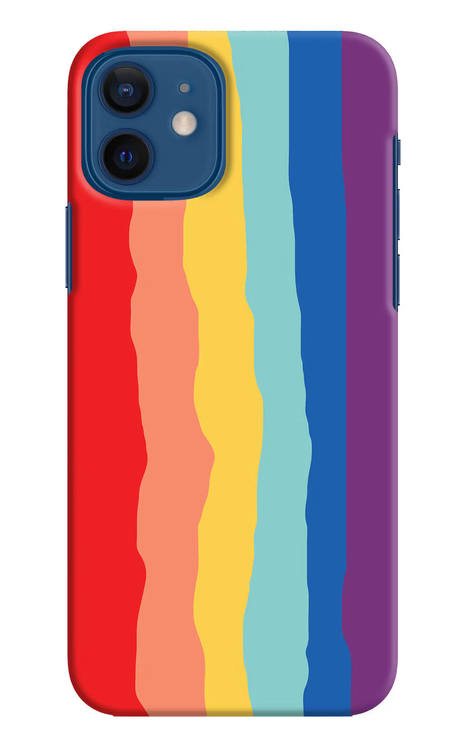 Rainbow iPhone 12 Back Cover, Hard case