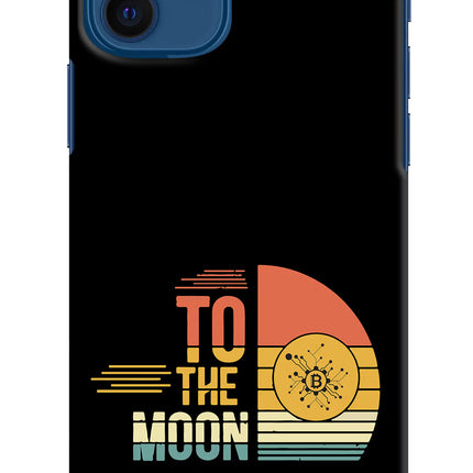 To the Moon iPhone 12 Hard Case Back Cover by Casekaro