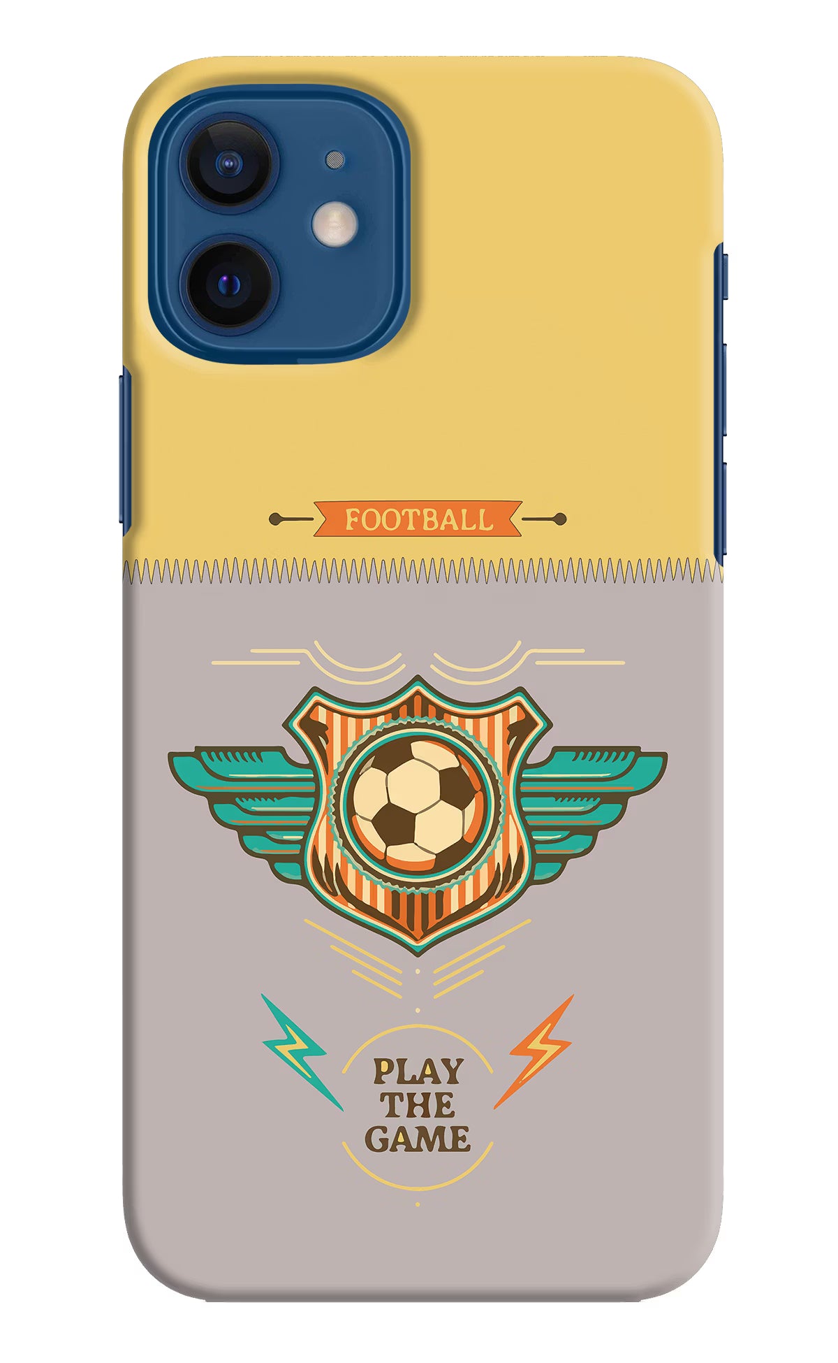 Football iPhone 12 Hard Case Back Cover by Casekaro