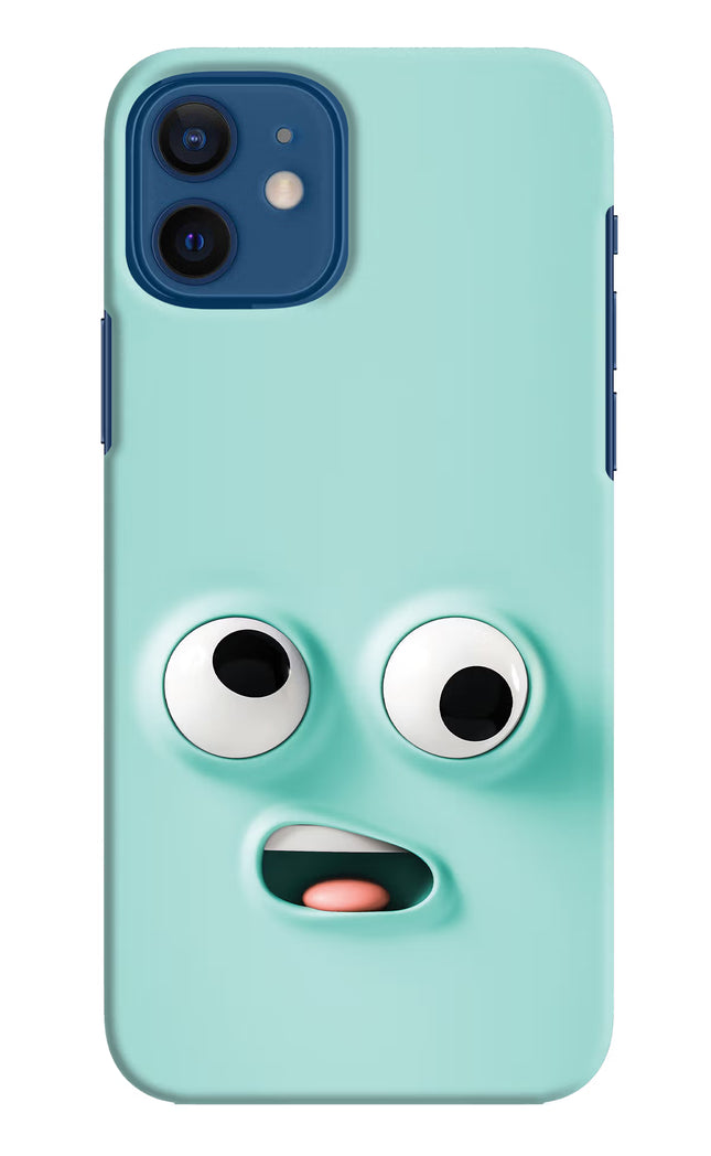 Funny Cartoon iPhone 12 Hard Case Back Cover by Casekaro