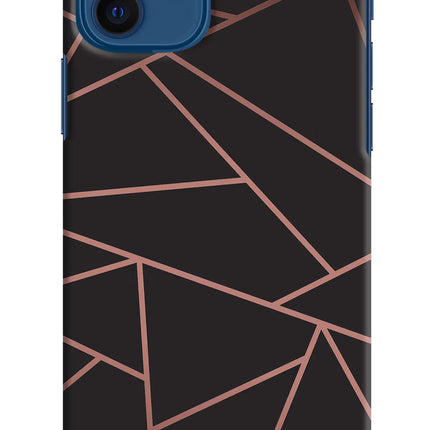 Geometric Pattern iPhone 12 Hard Case Back Cover by Casekaro