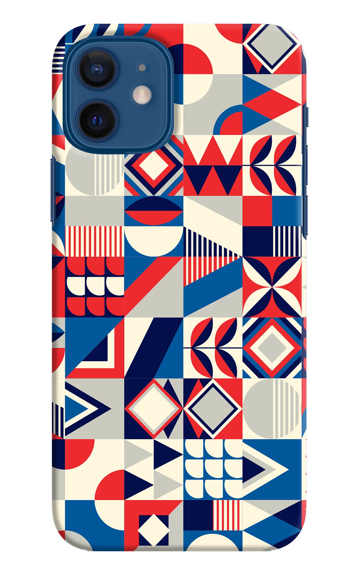 Colorful Pattern iPhone 12 Hard Case Back Cover by Casekaro