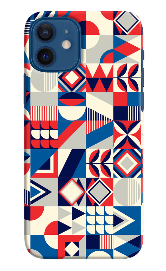 Colorful Pattern iPhone 12 Hard Case Back Cover by Casekaro