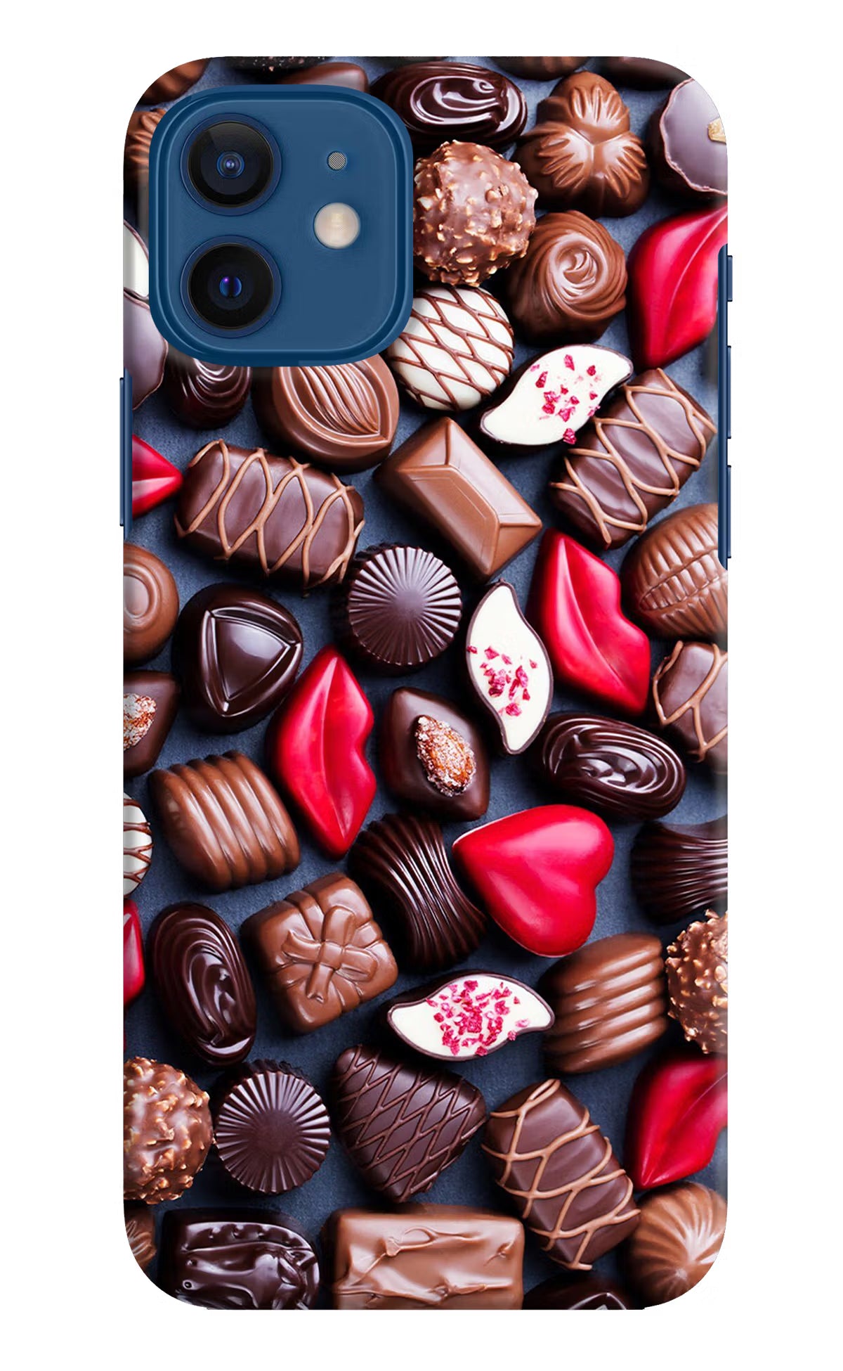 Chocolates iPhone 12 Hard Case Back Cover by Casekaro