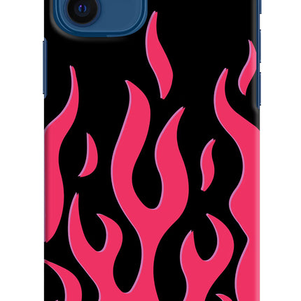 Fire Flames iPhone 12 Hard Case Back Cover by Casekaro