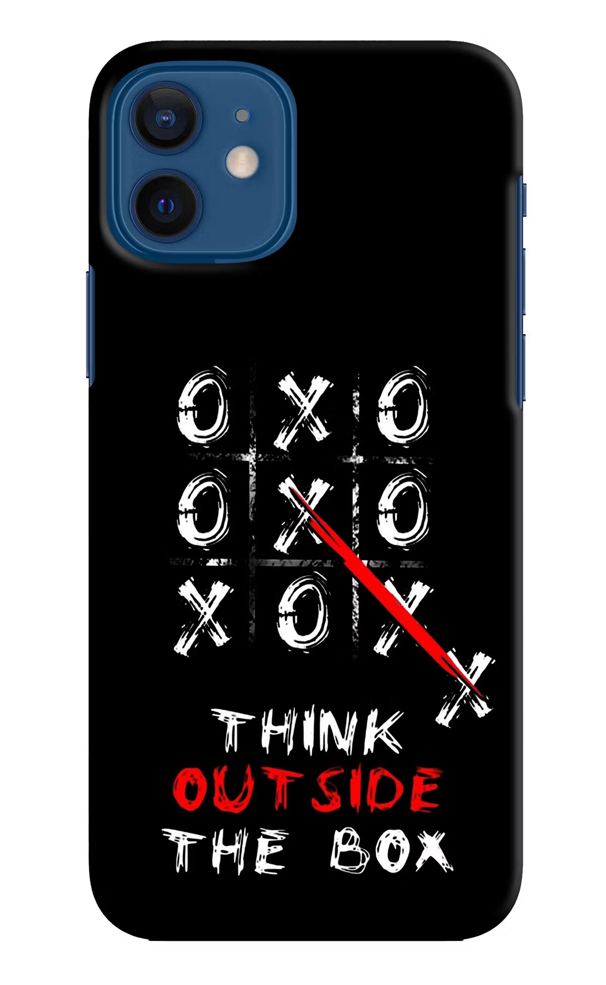 Think out of the BOX iPhone 12 Hard Case Back Cover by Casekaro