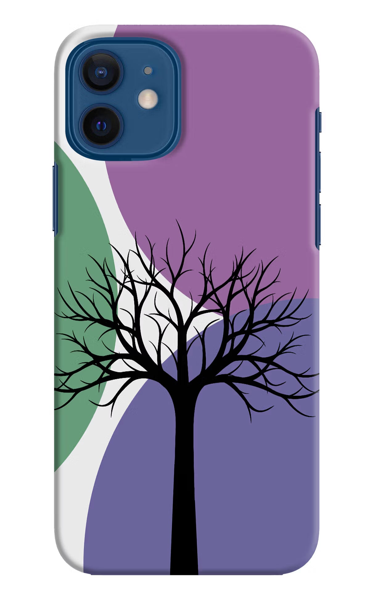 Tree Art iPhone 12 Hard Case Back Cover by Casekaro