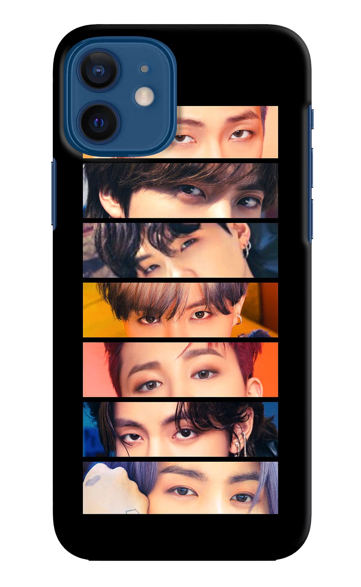 BTS Eyes iPhone 12 Hard Case Back Cover by Casekaro